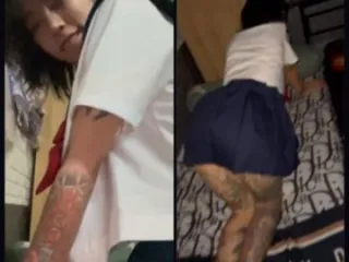 Gặp đôi xăm trổ cosplay học sinh